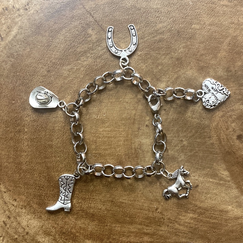 Country Girl Charm Bracelet 8”